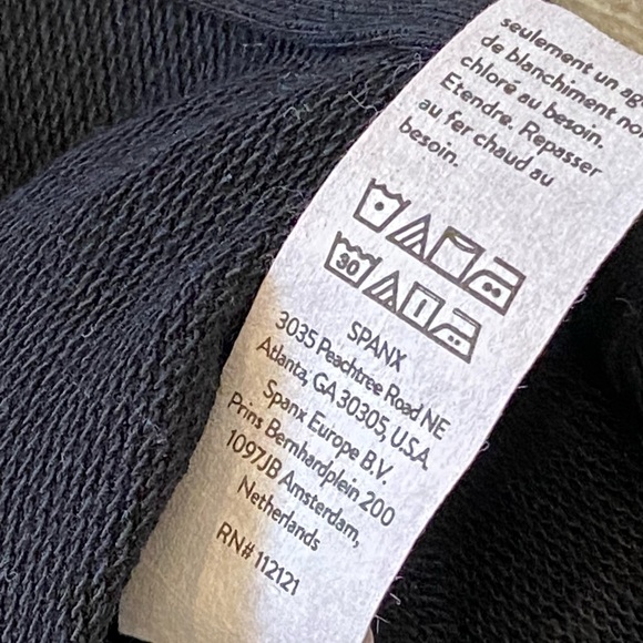 Spanx Perfect Length Top, Dolman 3/4 Sleeve Very Black - Picture 8 of 8